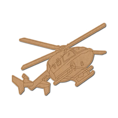 Helicopter Pre Marked MDF Design 3