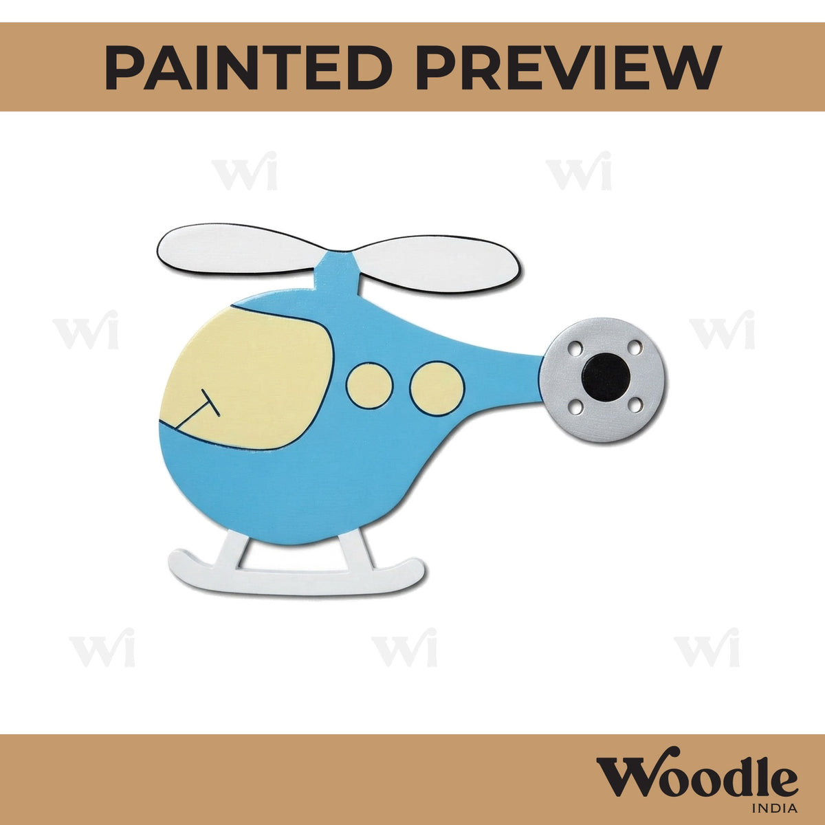 Helicopter Pre Marked MDF Design 4