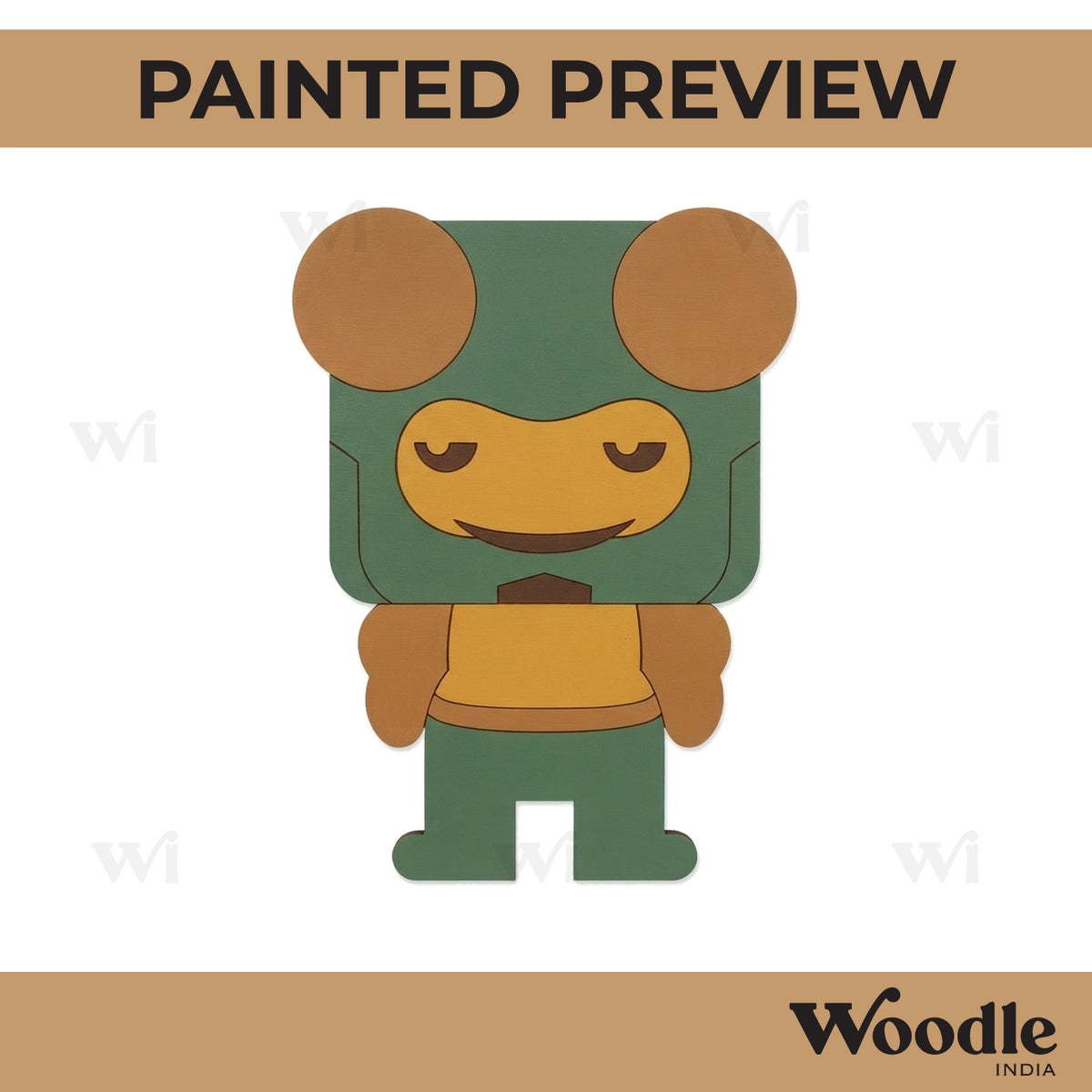 Hellboy Cartoon Pre Marked MDF Design 1