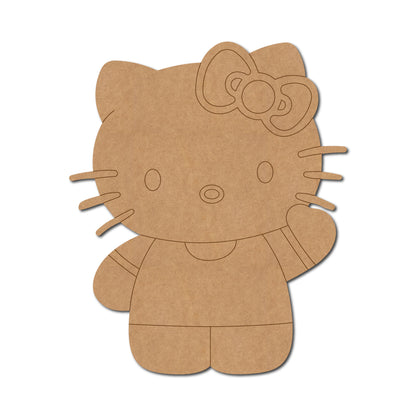 Hello Kitty Cartoon Pre Marked MDF Design 1