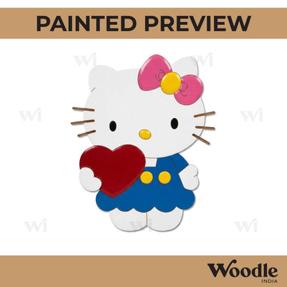 Hello Kitty Cartoon Pre Marked MDF Design 2