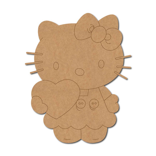 Hello Kitty Cartoon Pre Marked MDF Design 2