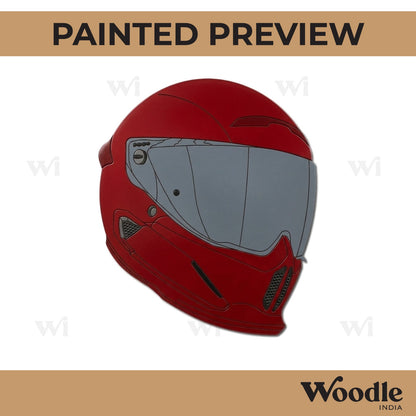 Helmet Pre Marked MDF Design 1