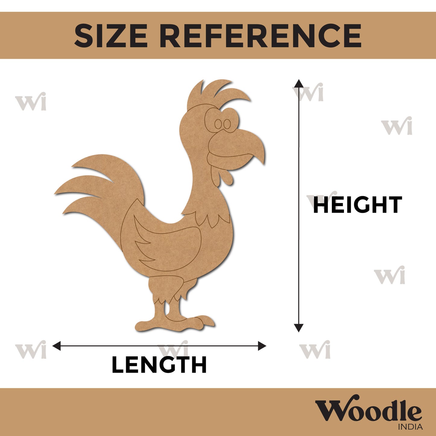 Hen Pre Marked MDF Design 4