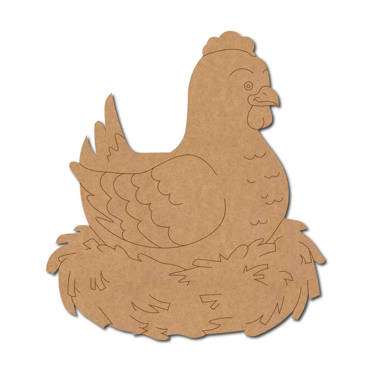 Hen Pre Marked MDF Design 5