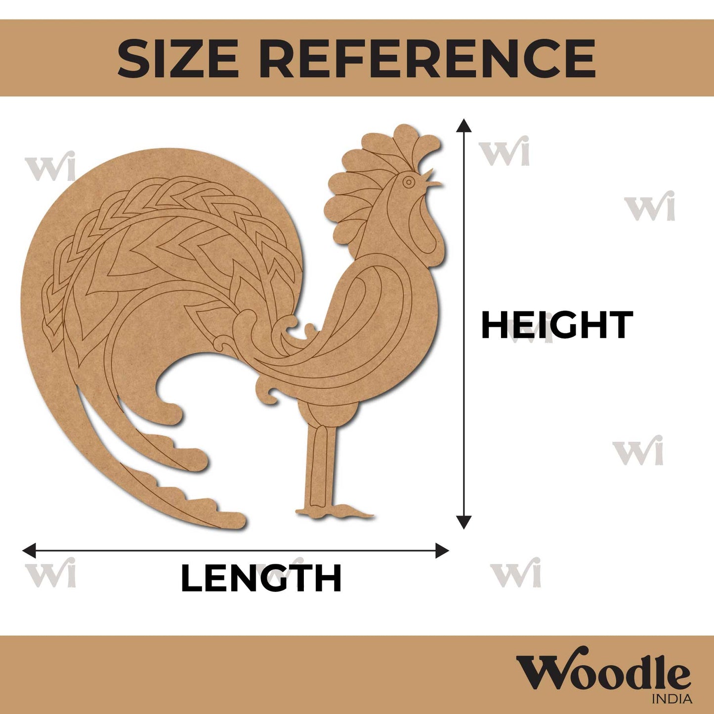 Hen Pre Marked MDF Design 6