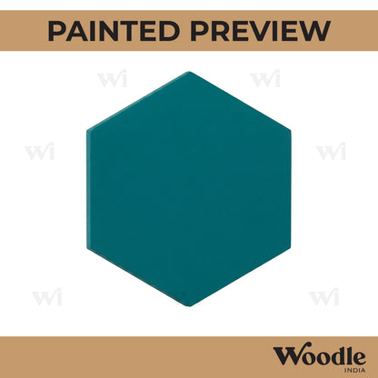 Hexagon Base Cutout MDF Design 1