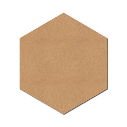 Hexagon Base Cutout MDF Design 1