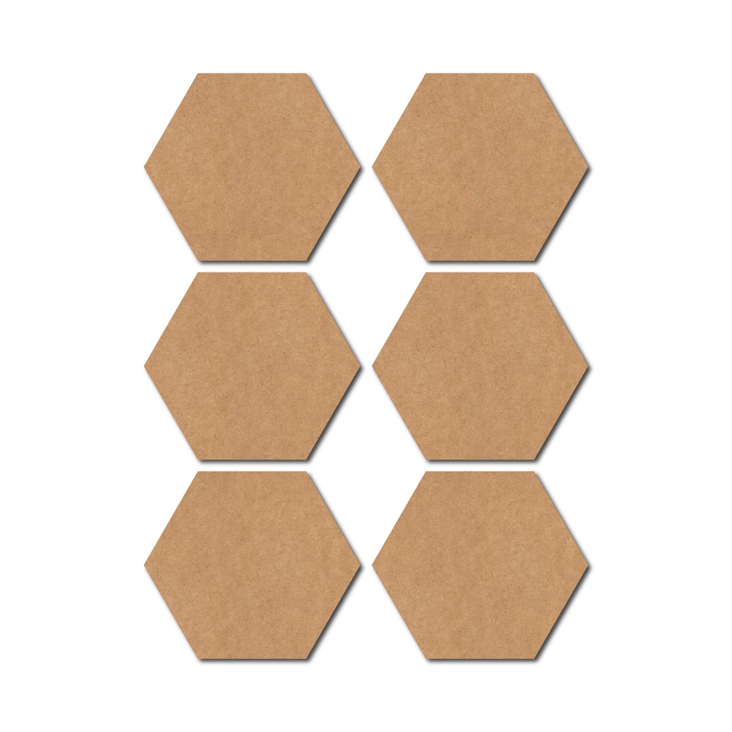 Hexagon Coaster MDF Design 1