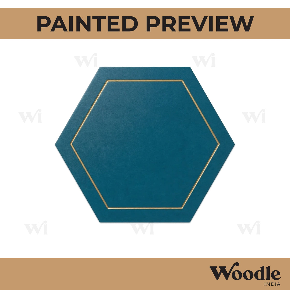 Hexagon Frame MDF Design 1