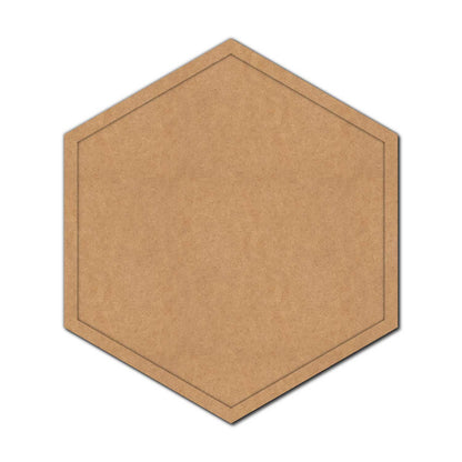 Hexagon Frame MDF Design 2