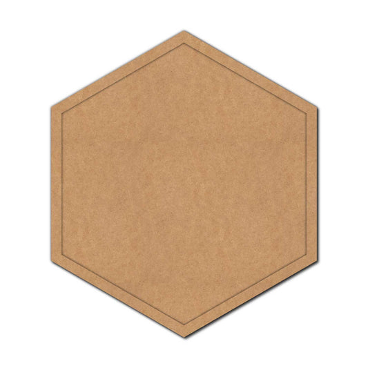 Hexagon Frame MDF Design 2