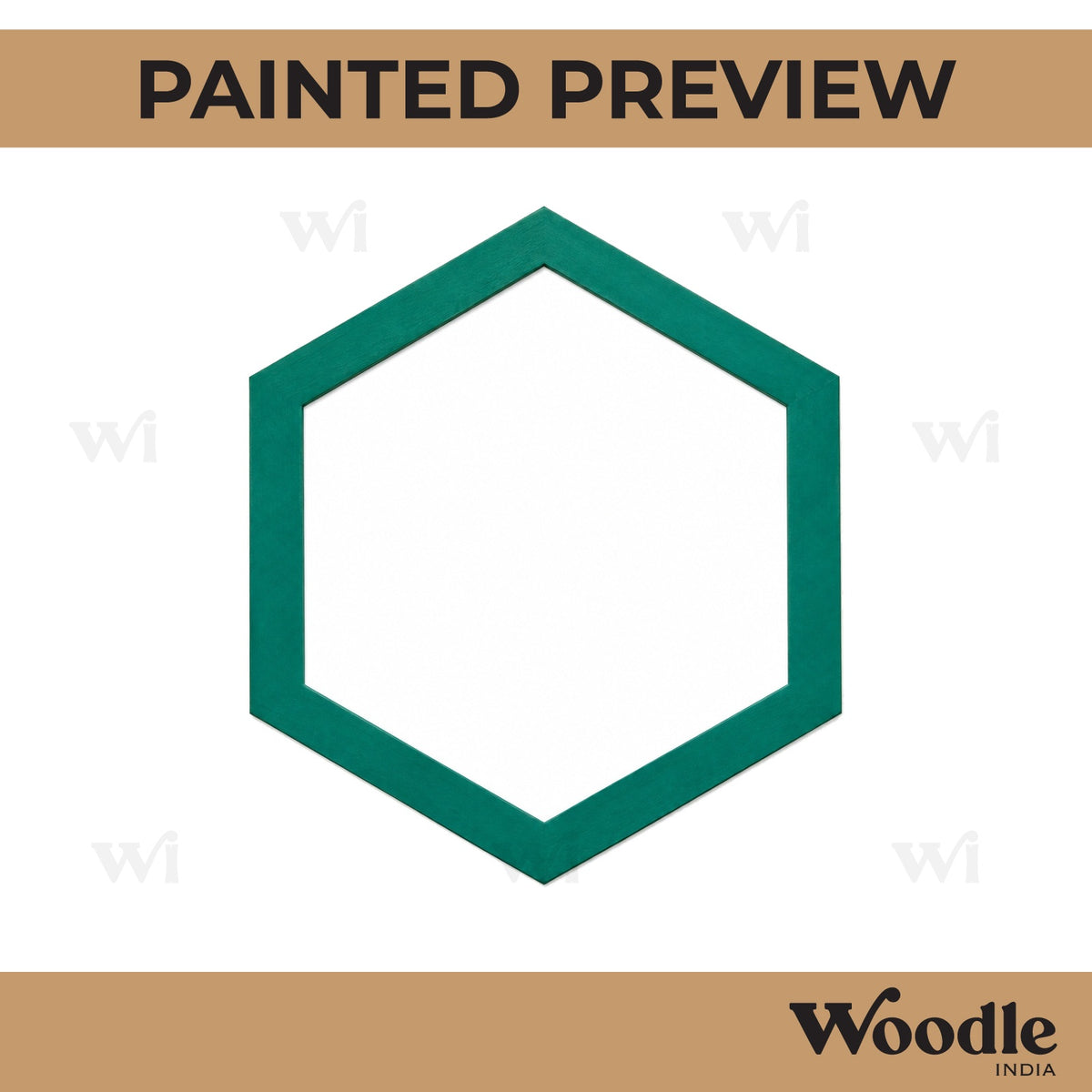 Hexagon Ring Cutout MDF Design 1