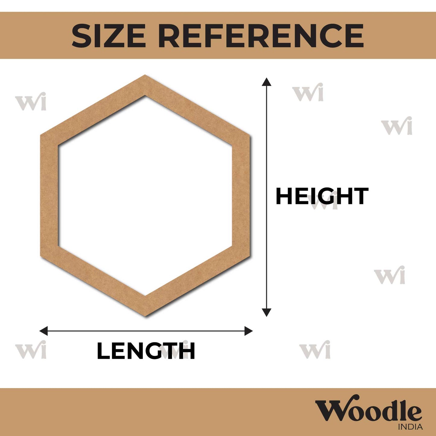 Hexagon Ring Cutout MDF Design 1
