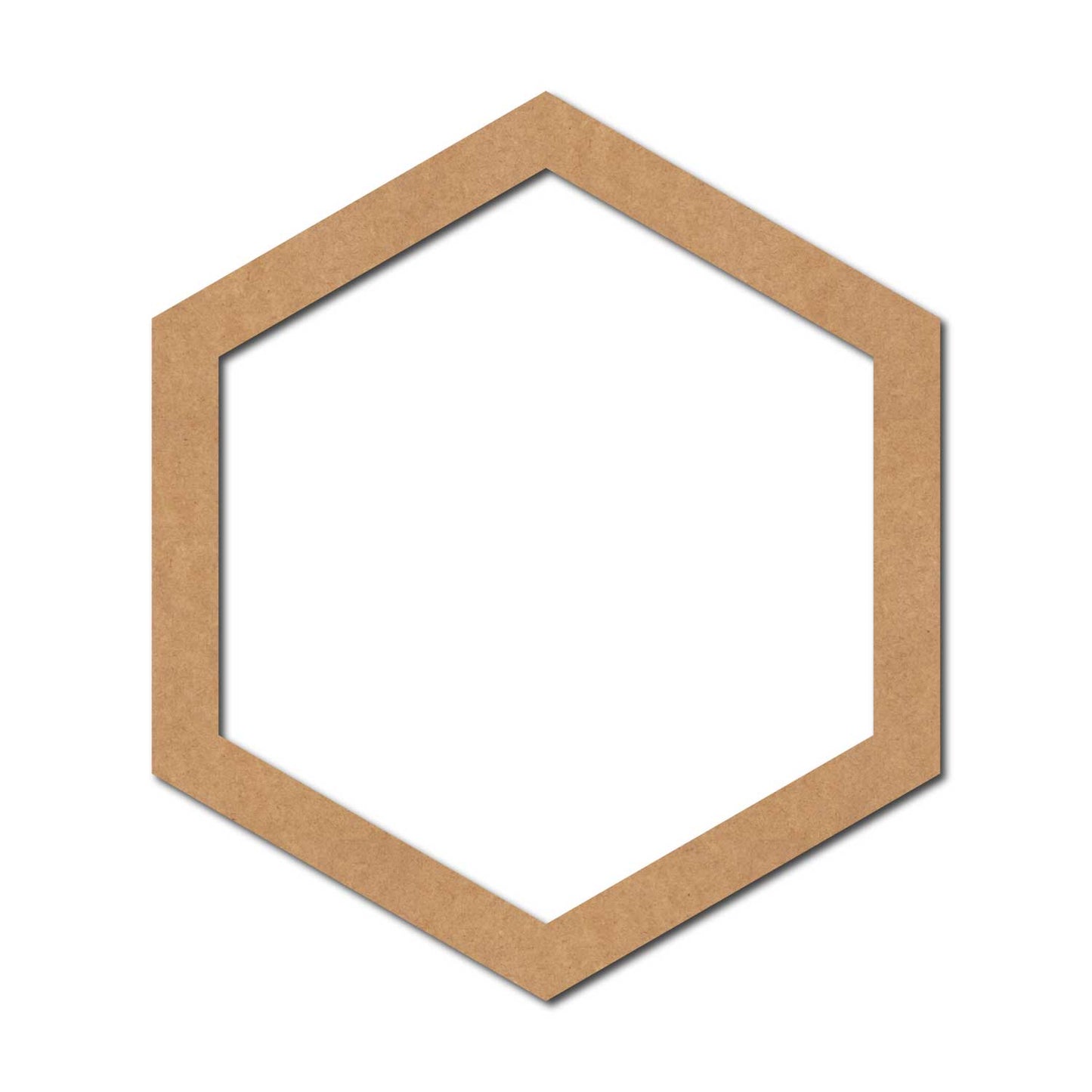 Hexagon Ring Cutout MDF Design 1