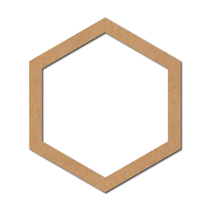 Hexagon Ring Cutout MDF Design 1