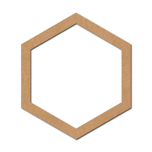 Hexagon Ring Cutout MDF Design 1