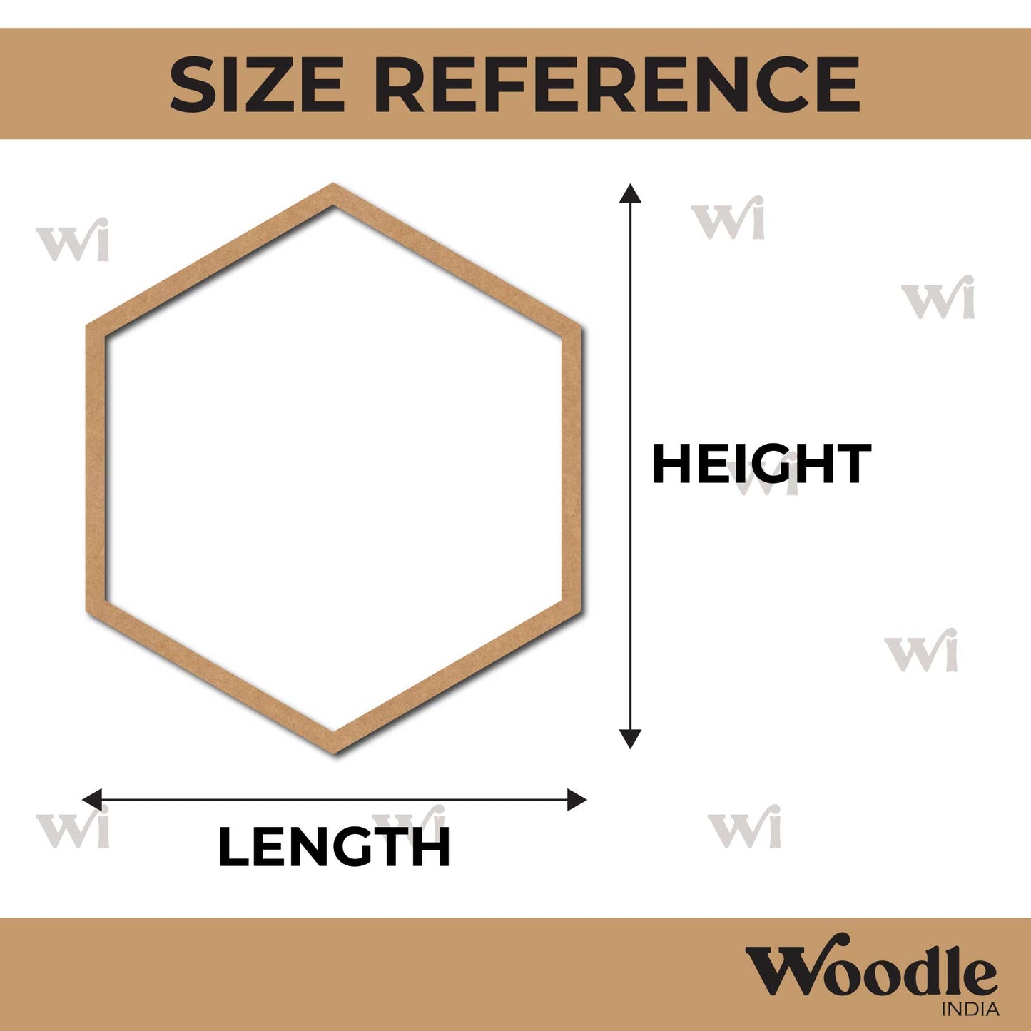 Hexagon Ring Cutout MDF Design 2