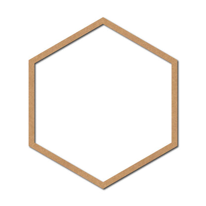 Hexagon Ring Cutout MDF Design 2