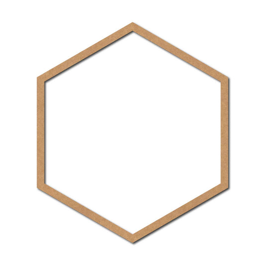 Hexagon Ring Cutout MDF Design 2