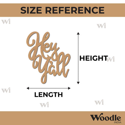 Hey Y'all Cutout MDF Design 1