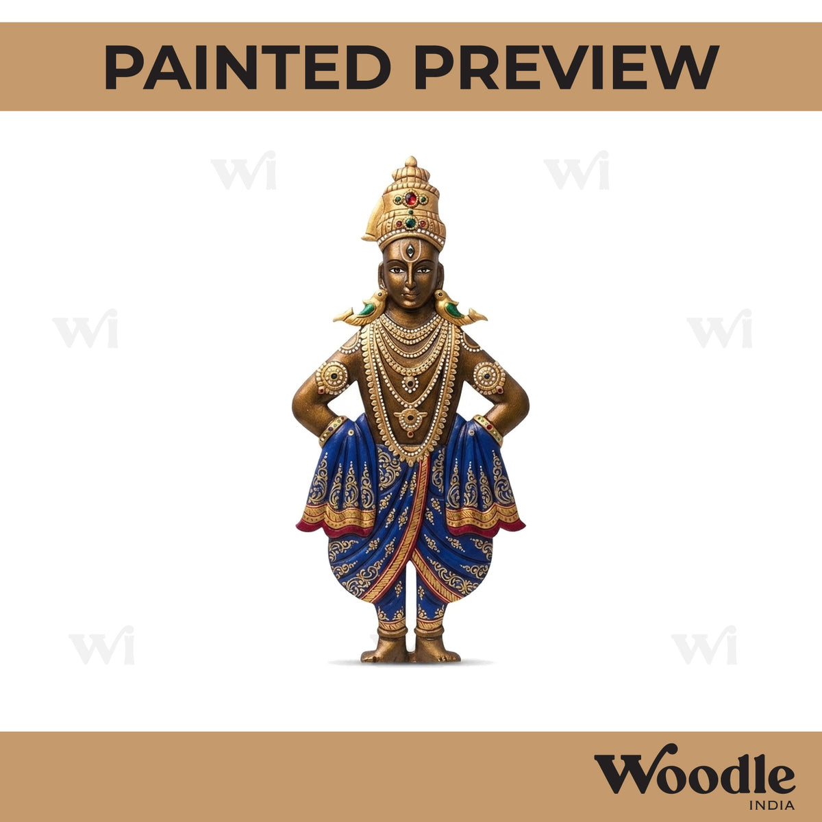Hindu God Panduranga Vittala Pre Marked MDF Design 2