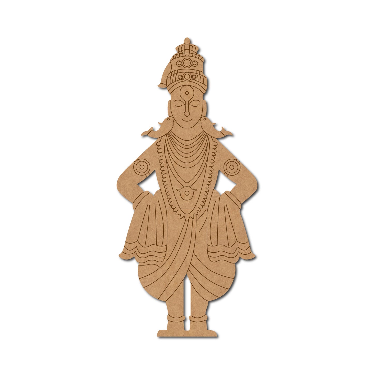 Hindu God Panduranga Vittala Pre Marked MDF Design 2