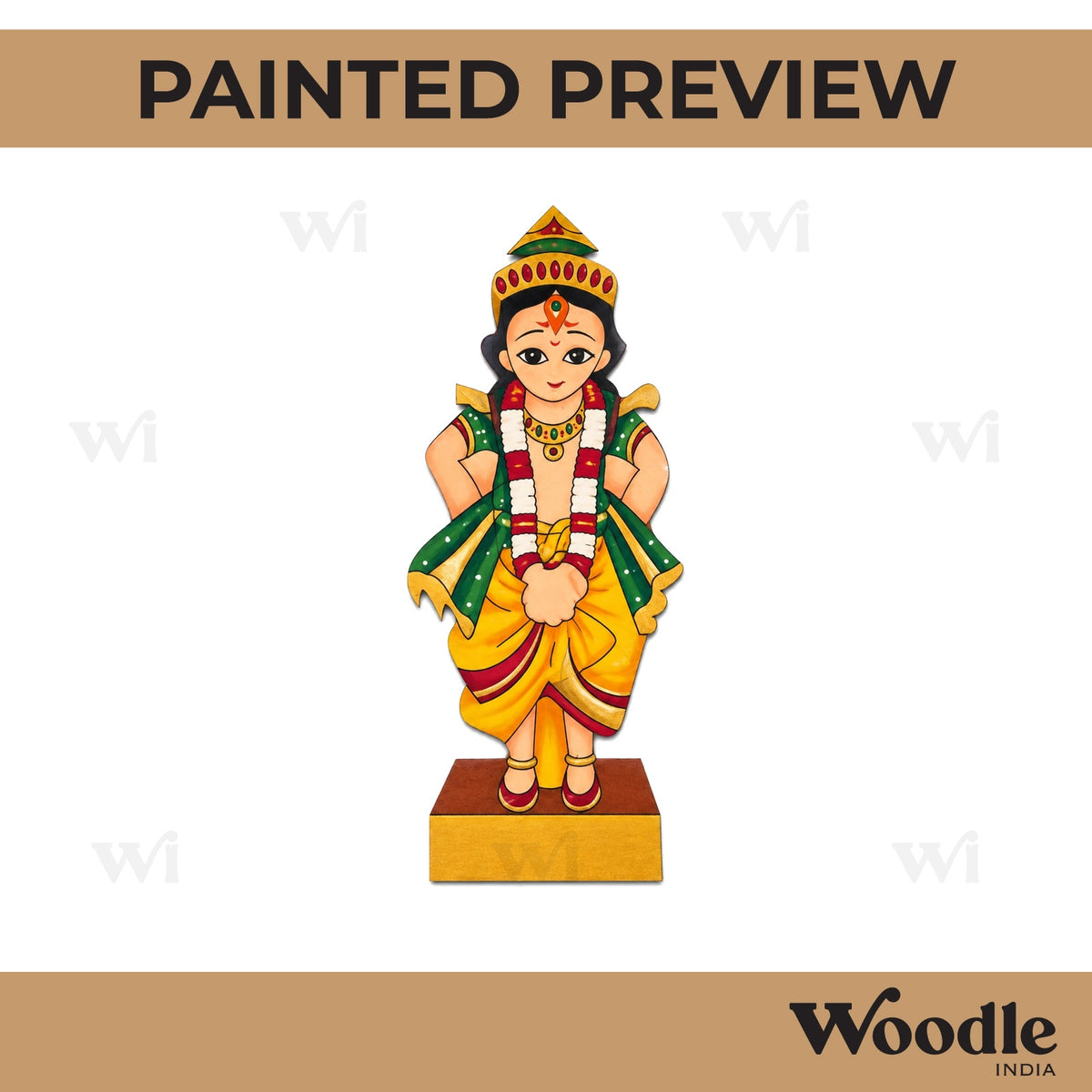 Hindu God Panduranga Vittala Pre Marked MDF Design 3