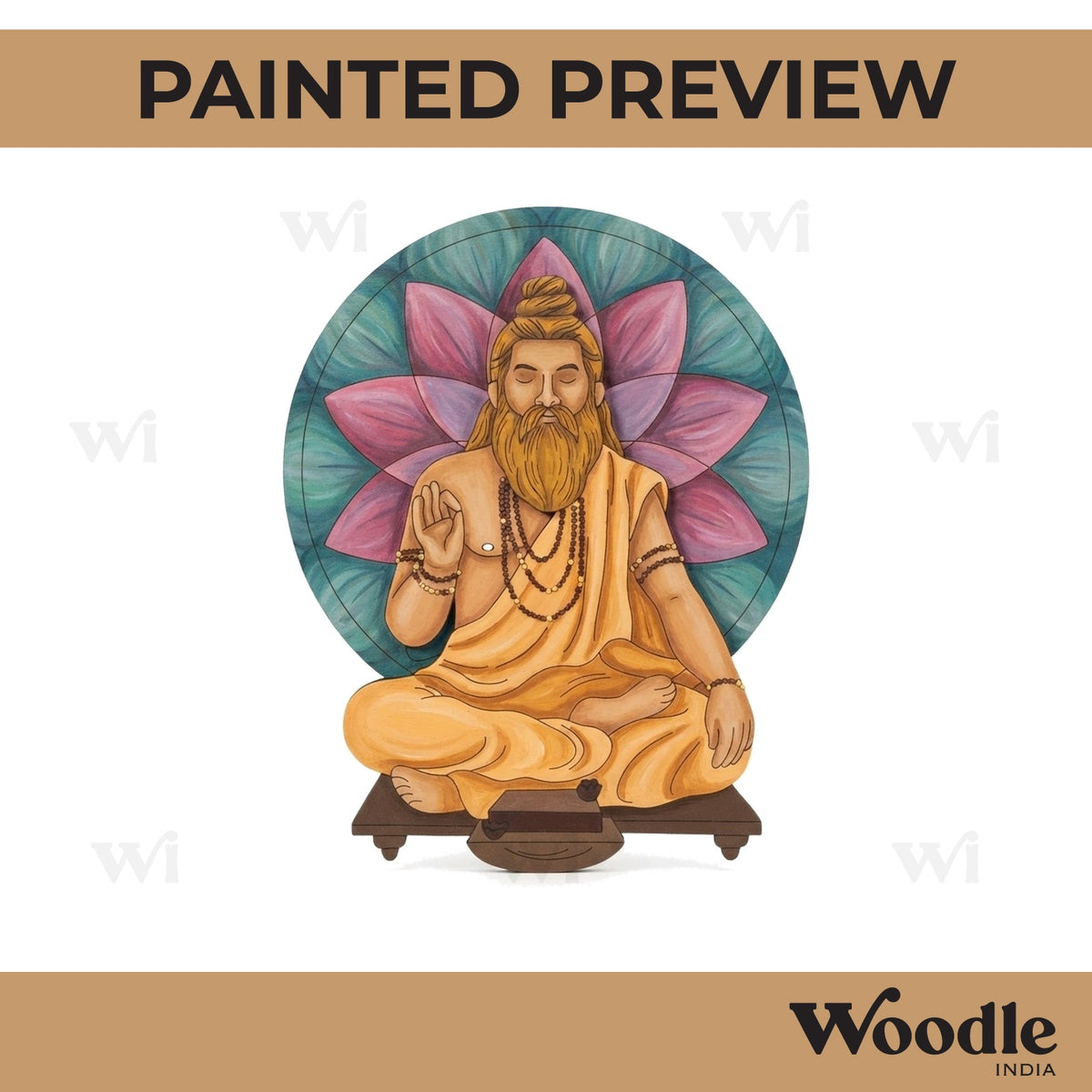 Hindu Saint Ved Vyasa Pre Marked MDF Design 1