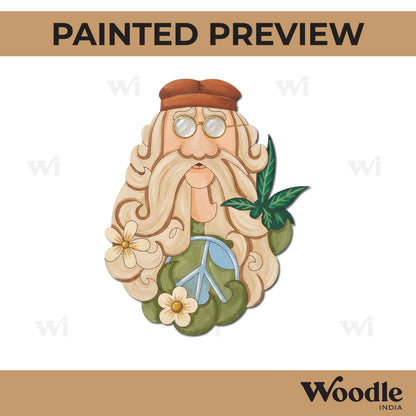 Hippie Man Pre Marked MDF Design 1