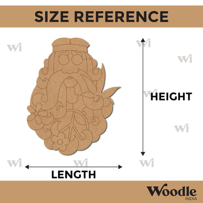Hippie Man Pre Marked MDF Design 1