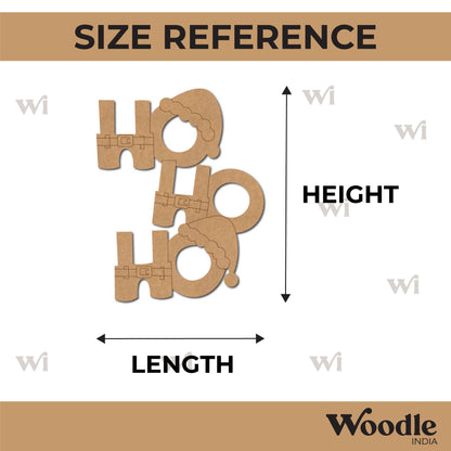 Ho Ho Ho Christmas Pre Marked MDF Design 1