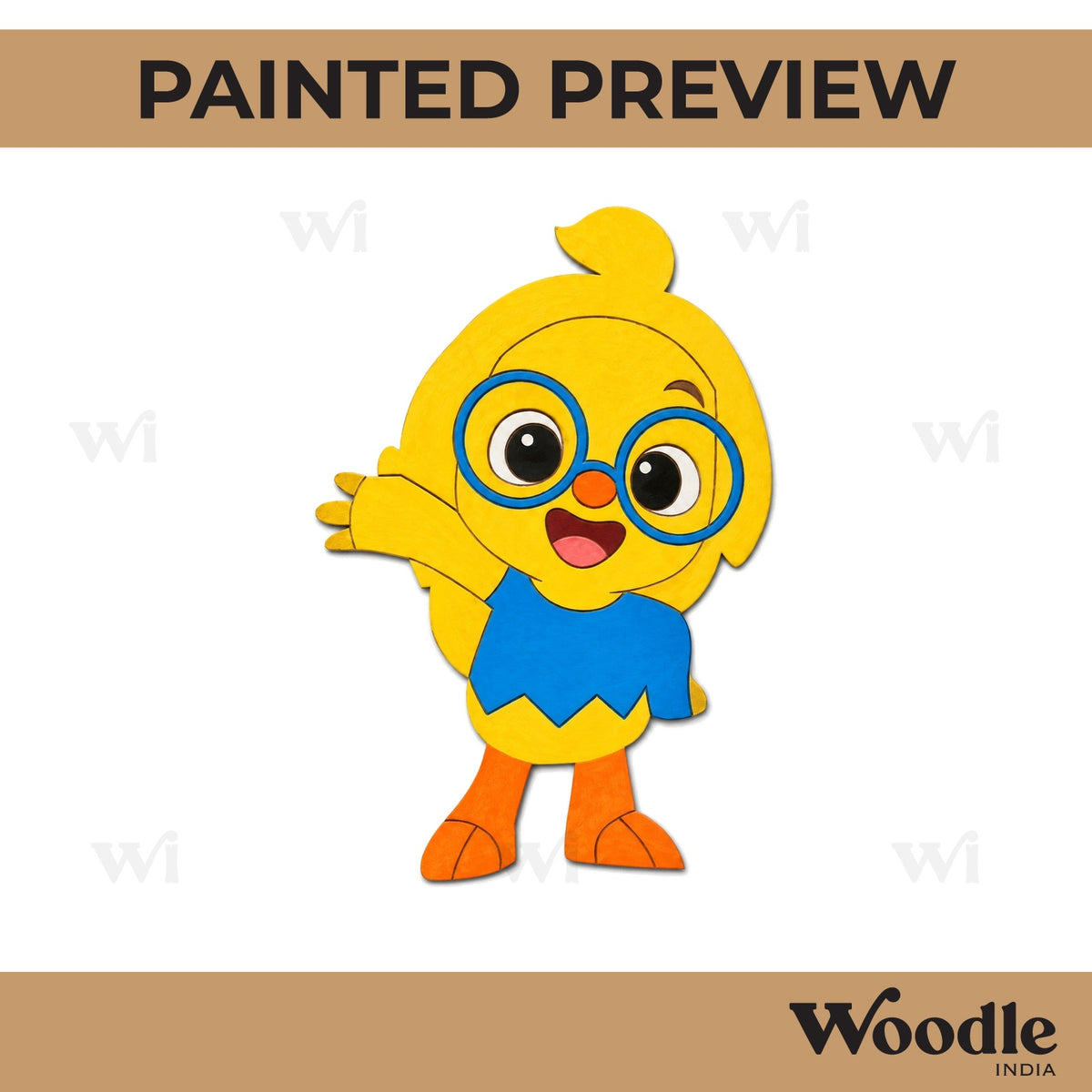 Hogi Pinkfog Cartoon Hedgehog Pre Marked MDF Design 1