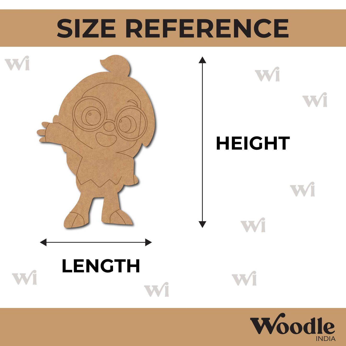 Hogi Pinkfog Cartoon Hedgehog Pre Marked MDF Design 1