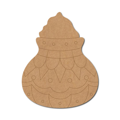 Holi Colour Matki Pre Marked MDF Design 1