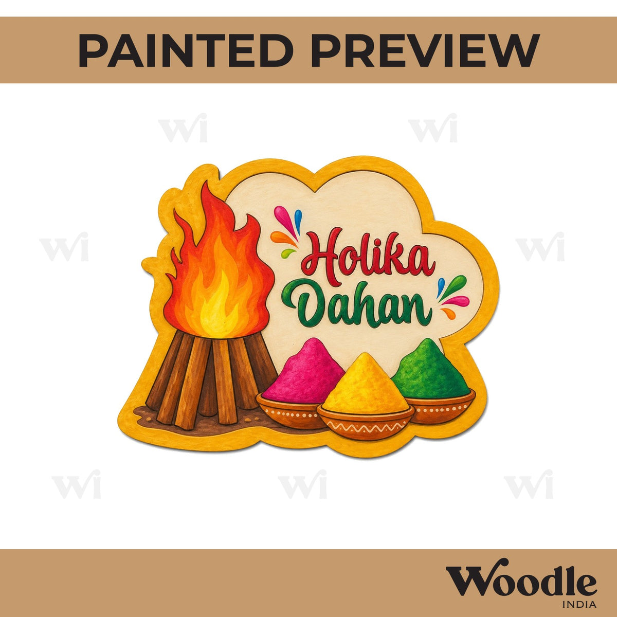 Holika Dahan Pre Marked Base MDF Design 1