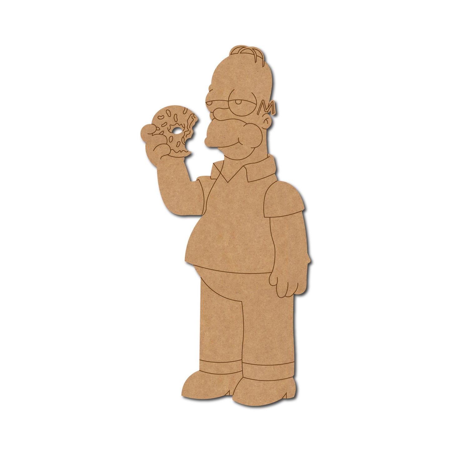 Homer The Simpsons Cartoon Pre Marked MDF Design 1