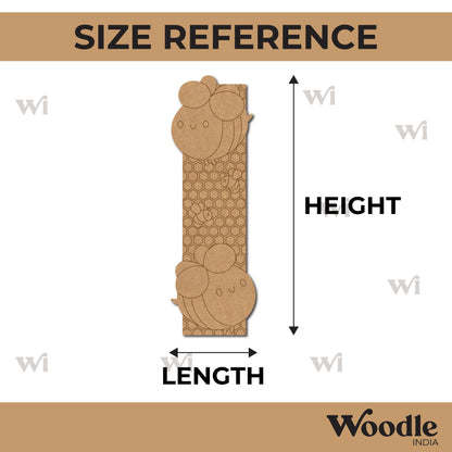 Honey Bee Bookmark Pre Marked MDF Design 1