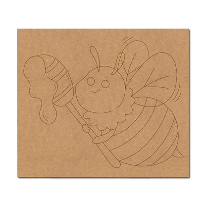 Honey Bee Pre Marked Base MDF Design 1