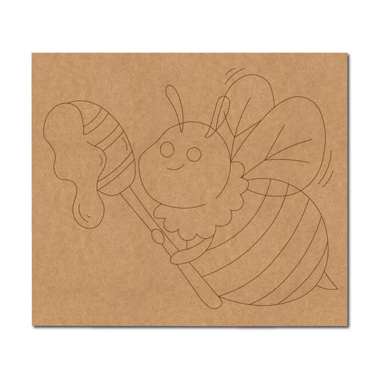 Honey Bee Pre Marked Base MDF Design 1