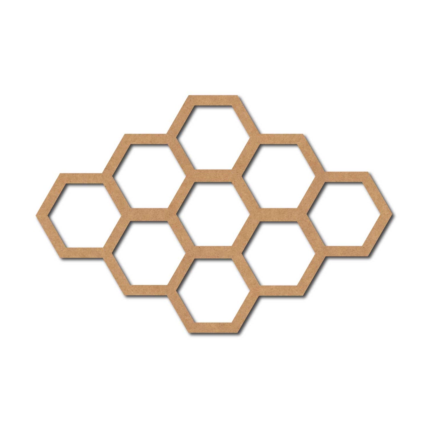 Honeycomb Hexagon Cutout MDF Design 1