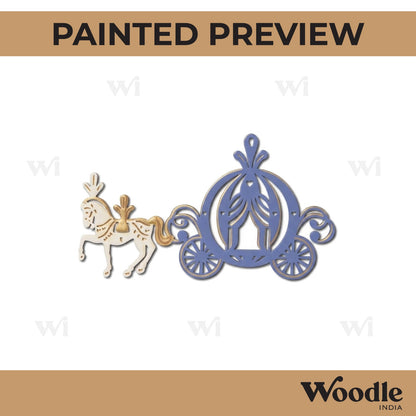Horse Carriage Cutout MDF Design 1