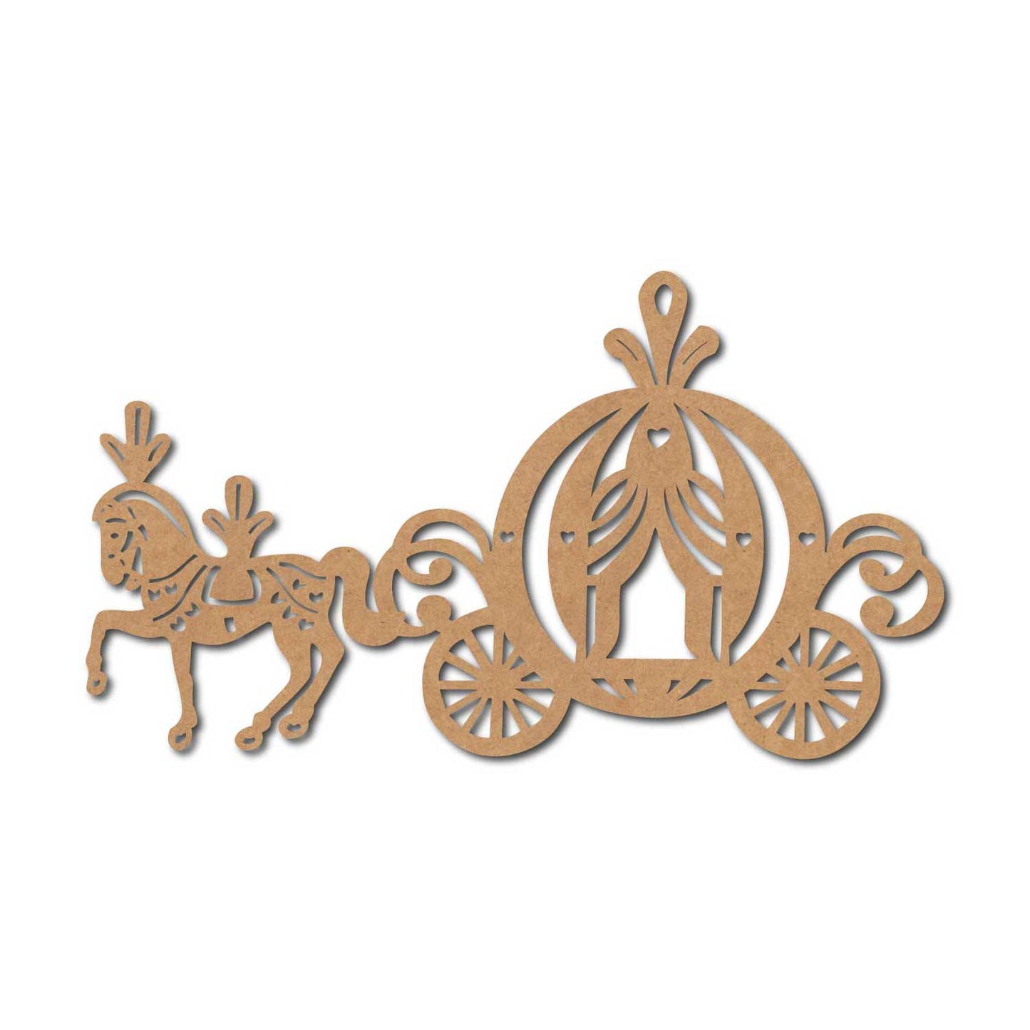 Horse Carriage Cutout MDF Design 1