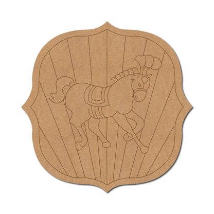 Horse In Carnival Circus Pre Marked MDF Design 1