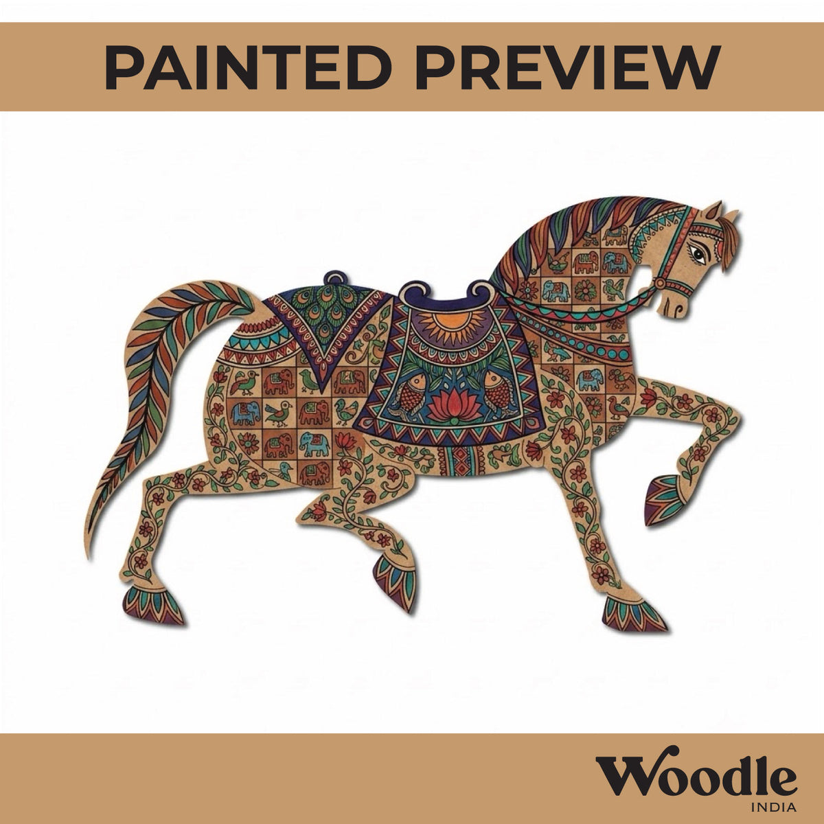 Horse Pre Marked MDF Design 1