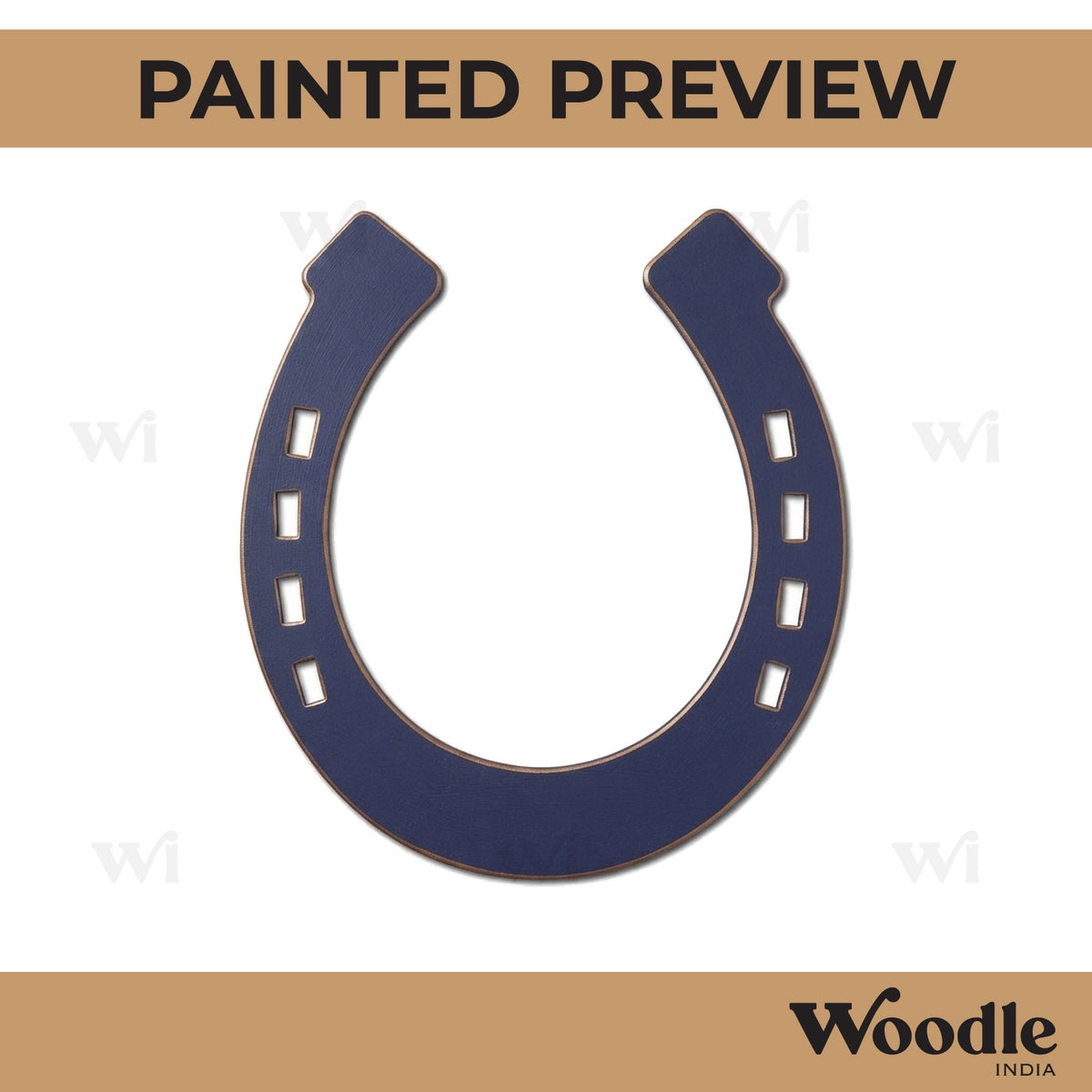 Horse Shoe Ring Cutout MDF Design 1