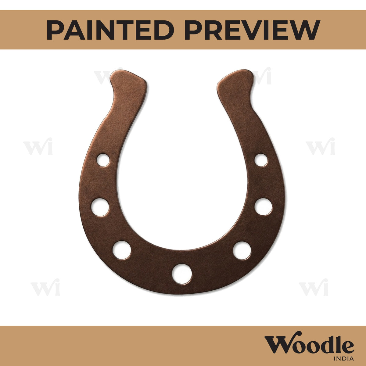 Horse Shoe Ring Cutout MDF Design 2