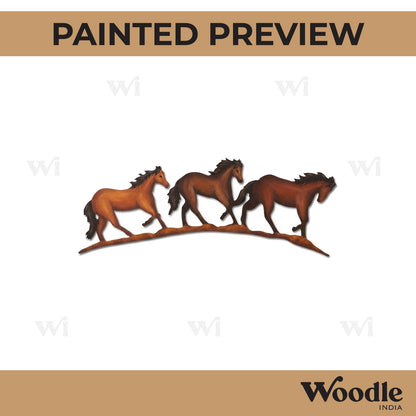 Horses Base Cutout MDF Design 1
