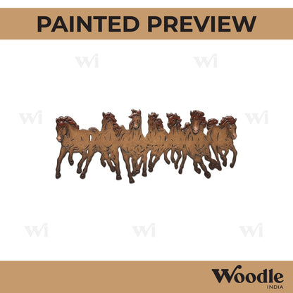 Horses Base Cutout MDF Design 2