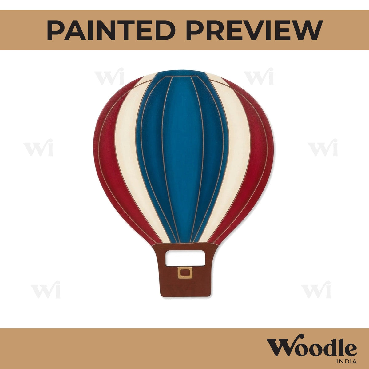 Hot Air Balloon Mosaic Art Base MDF Design 2